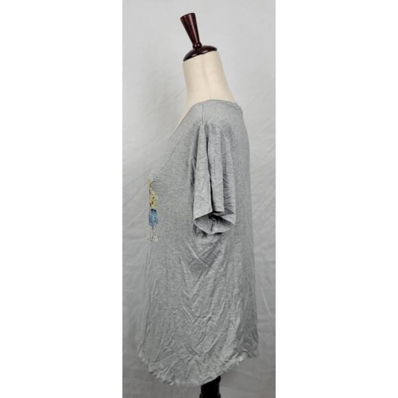 Maurices Rayon Women's XL Gray Blouse - Picture 2 of 7